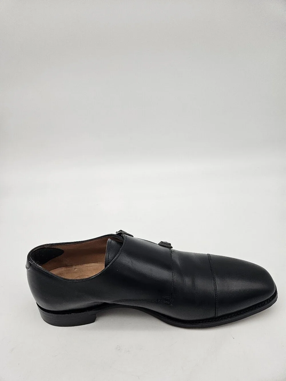 Joseph Cheaney Double Monk Buckle Black Shoes Men US Sz 11 Made in England